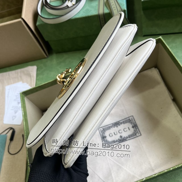 Gucci專櫃古馳最新款Blondie互扣單肩斜挎鏈條女包 jh2313型號：724645